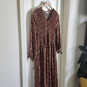 Leopard Print Long Dress
